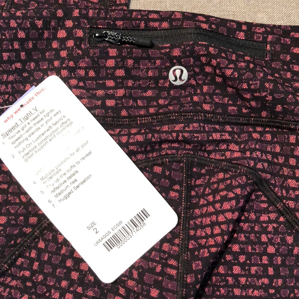 NWT Lululemon Speed Tight V